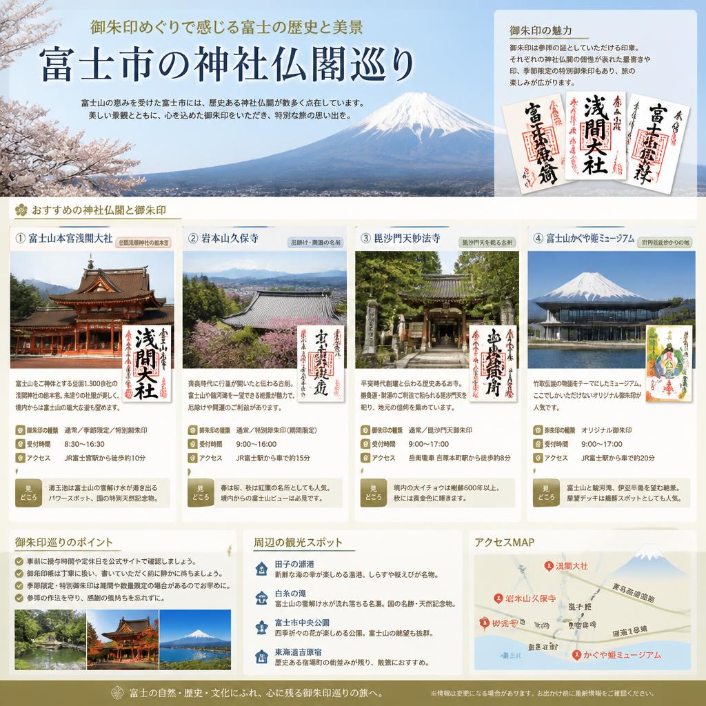 富士市の特選御朱印スポット