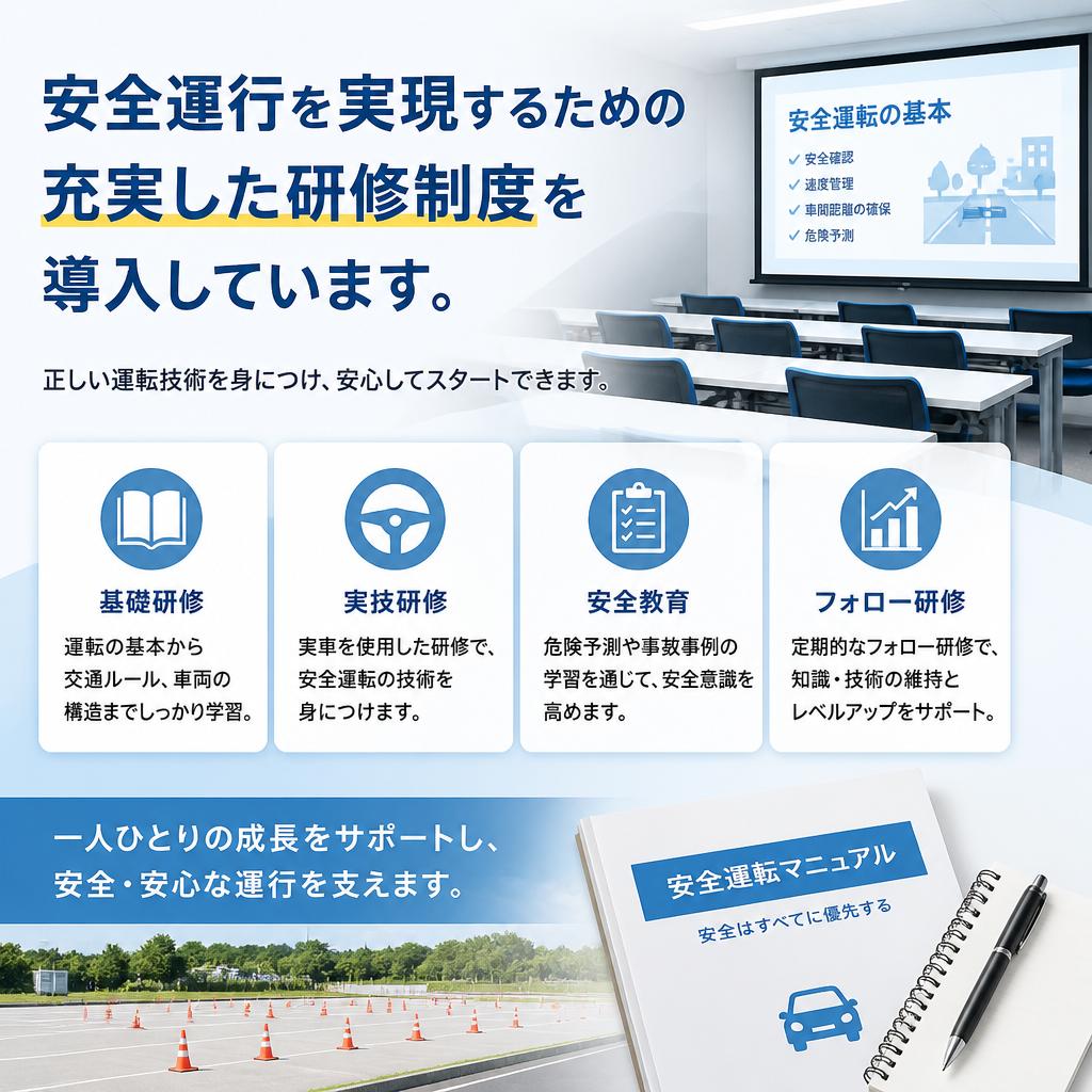 ✦ 安全運行のための研修制度
