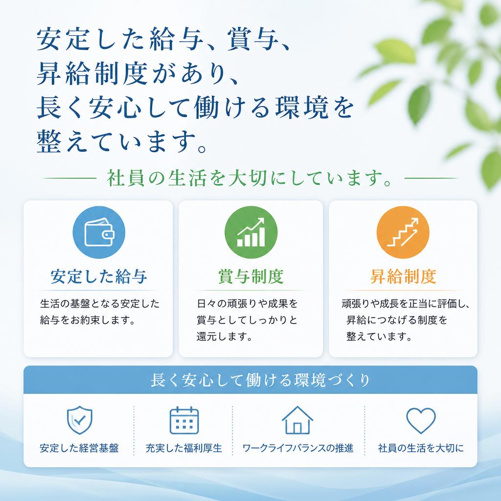 充実の福利厚生
